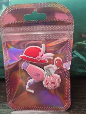 CROCS Pink Red Beauty Accessories Jibbitz Charms